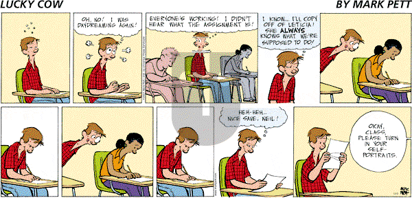Lucky Cow on Sunday December 2, 2007 Comic Strip