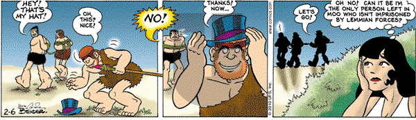 Alley Oop on Saturday February 6, 2010 Comic Strip