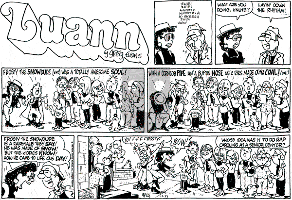 Luann on Sunday December 23, 1990 Comic Strip