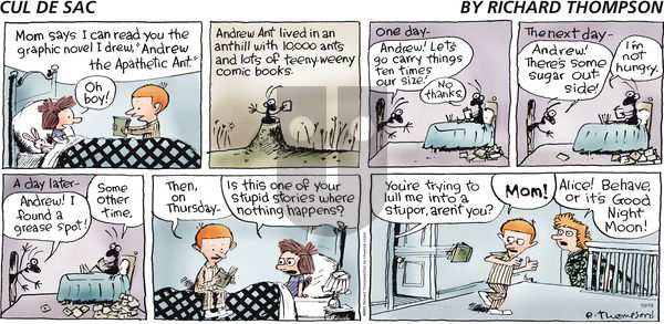 Cul de Sac - Sunday October 19, 2014 Comic Strip