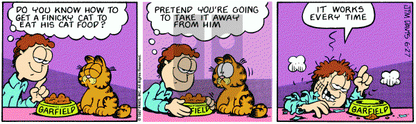 Garfield on Saturday June 27, 1987 Comic Strip