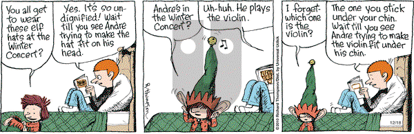 Cul de Sac - Friday December 18, 2015 Comic Strip