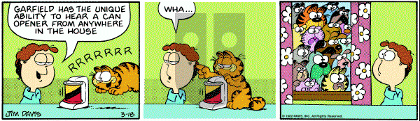 Garfield on Thursday March 18, 1982 Comic Strip