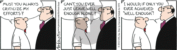 The Born Loser on Wednesday September 19, 2012 Comic Strip