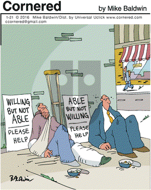 Cornered on Thursday January 21, 2016 Comic Strip