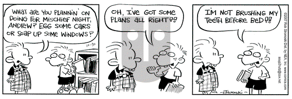 Soup to Nutz - Old on Tuesday October 30, 2007 Comic Strip
