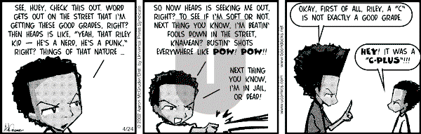 The Boondocks on Wednesday November 25, 2009 Comic Strip