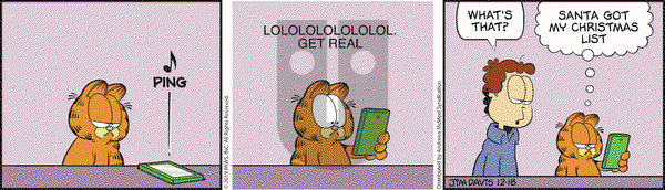Garfield on Wednesday December 18, 2019 Comic Strip