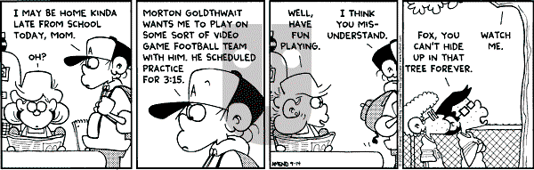 FoxTrot on Thursday September 14, 2000 Comic Strip