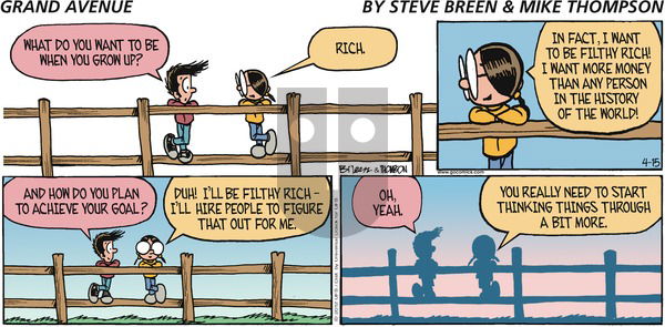 Grand Avenue on Sunday April 15, 2012 Comic Strip