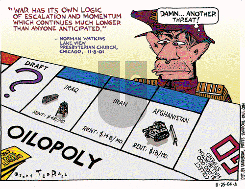 Ted Rall on Thursday November 25, 2004 Comic Strip