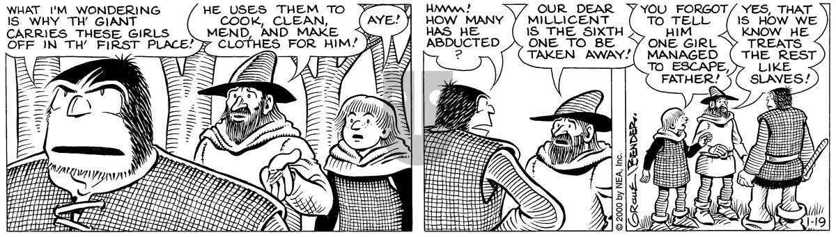 Alley Oop - Wednesday January 19, 2000 Comic Strip