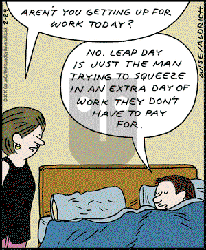 Real Life Adventures on Monday February 29, 2016 Comic Strip