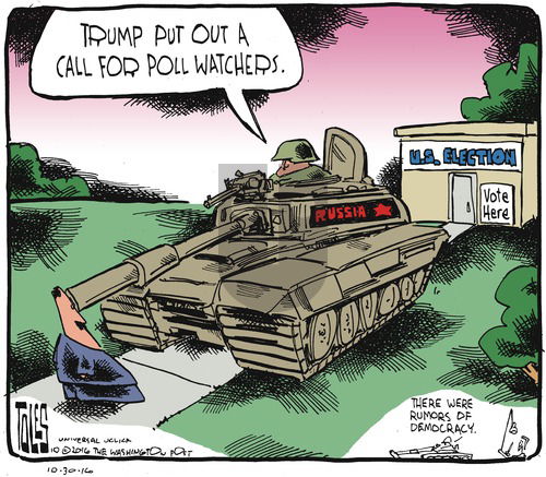 Tom Toles on Sunday October 30, 2016 Comic Strip