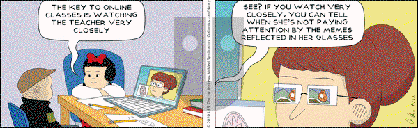 Nancy on Thursday April 23, 2020 Comic Strip