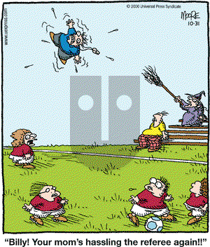 In the Bleachers on Tuesday October 31, 2000 Comic Strip