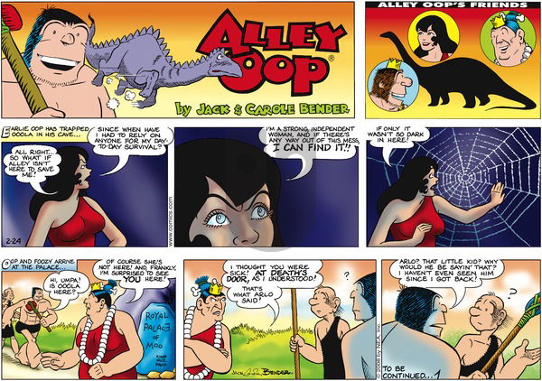 Alley Oop on Sunday February 24, 2008 Comic Strip