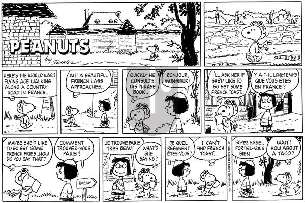 Peanuts on Sunday March 1, 1987 Comic Strip