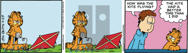 Garfield on Monday April 25, 2011 Comic Strip