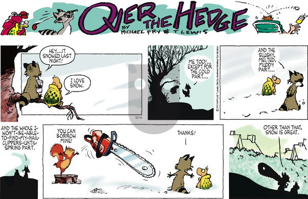 Over the Hedge on Sunday December 14, 2025 Comic Strip