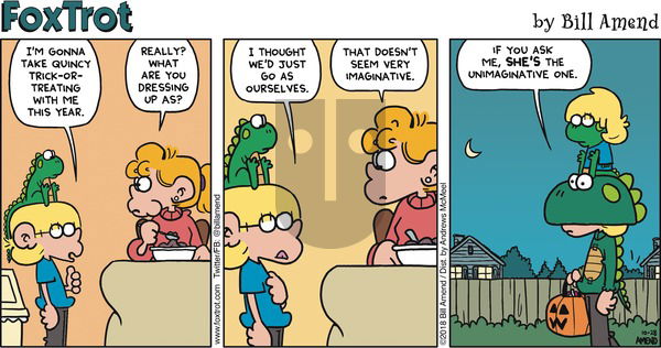 FoxTrot on Sunday October 28, 2018 Comic Strip