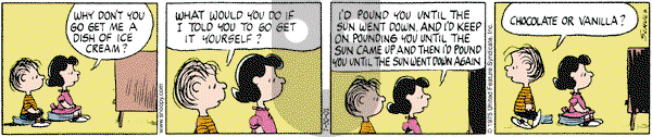 Peanuts on Monday July 30, 2001 Comic Strip