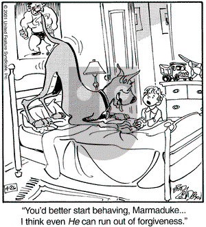 Marmaduke on Thursday April 26, 2001 Comic Strip