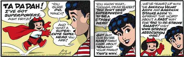 Nancy on Saturday October 29, 2016 Comic Strip