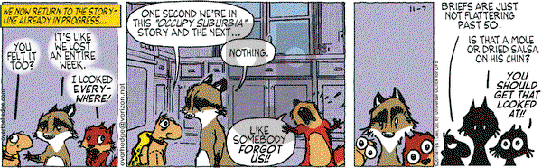 Over the Hedge on Monday November 7, 2011 Comic Strip