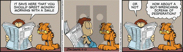 Garfield on Monday May 12, 2014 Comic Strip