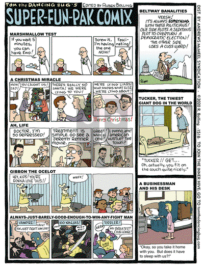 Tom the Dancing Bug on Monday December 21, 2020 Comic Strip