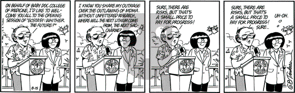 Doonesbury on Thursday August 15, 1985 Comic Strip
