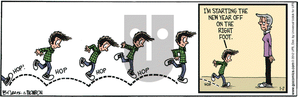 Grand Avenue on Monday January 2, 2012 Comic Strip