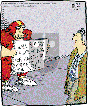 In the Bleachers on Tuesday January 27, 2015 Comic Strip