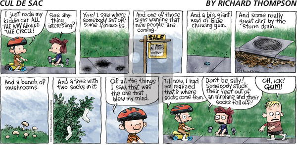 Cul de Sac on Sunday August 16, 2015 Comic Strip