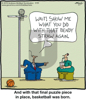 In the Bleachers on Wednesday February 20, 2019 Comic Strip