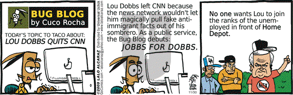 La Cucaracha - Monday November 30, 2009 Comic Strip