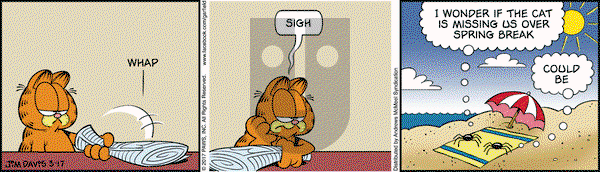 Garfield on Friday March 17, 2017 Comic Strip
