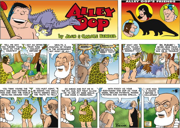 Alley Oop on Sunday June 19, 2016 Comic Strip