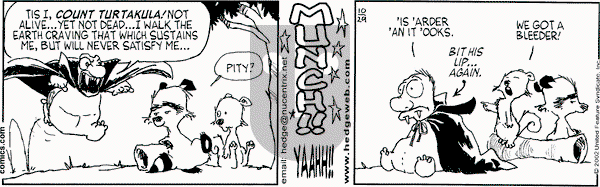 Over the Hedge on Tuesday October 29, 2002 Comic Strip