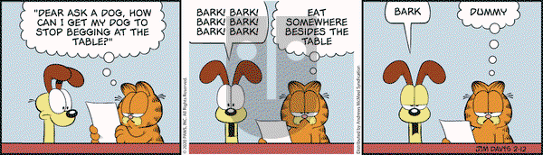 Garfield on Wednesday February 12, 2020 Comic Strip
