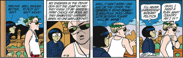 Doonesbury on Friday April 18, 2003 Comic Strip