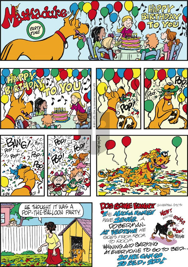 Marmaduke on Sunday May 24, 2015 Comic Strip