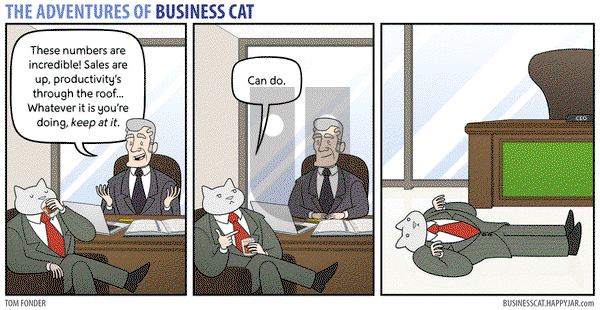 The Adventures of Business Cat on Monday December 5, 2016 Comic Strip