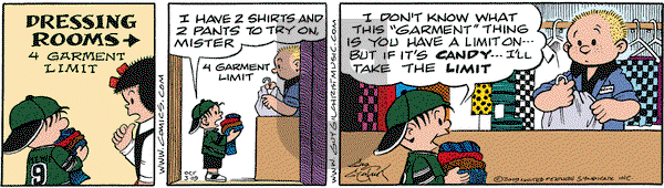 Nancy on Saturday October 3, 2009 Comic Strip
