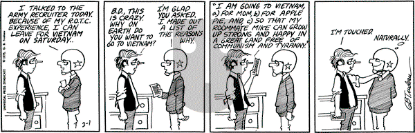 Doonesbury - Tuesday February 1, 1972 Comic Strip