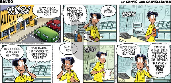 Baldo on Sunday April 2, 2017 Comic Strip
