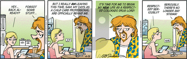 Doonesbury on Friday April 19, 2013 Comic Strip