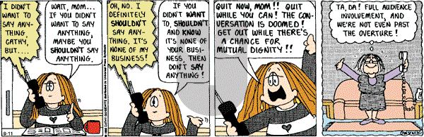 Cathy Classics - Saturday August 11, 2001 Comic Strip