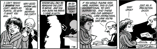 Doonesbury on Wednesday January 30, 1991 Comic Strip
